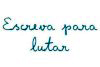 Not�cia: �Campanha para a conscientiza��o sobre o Parkinson�. Descri��o da imagem: sobre um fundo branco, entre duas linhas retas azuis, est� escrito, em caligrafia de letra cursiva, no mesmo tom de azul das linhas, em alinhamento centralizado: �ESCREVA PARA LUTAR�. Fim da descri��o.