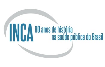 Galeria de imagens. Primeira imagem: Ilustrao grfica em fundo branco em que se l em letras maisculas na cor azul a palavra INCA em destaque seguida da frase: 80 anos de histria na sade pblica do Brasil dividida em duas linhas. Dois semicrculos ovalados na circundam o texto acima e abaixo. Fim da descrio.