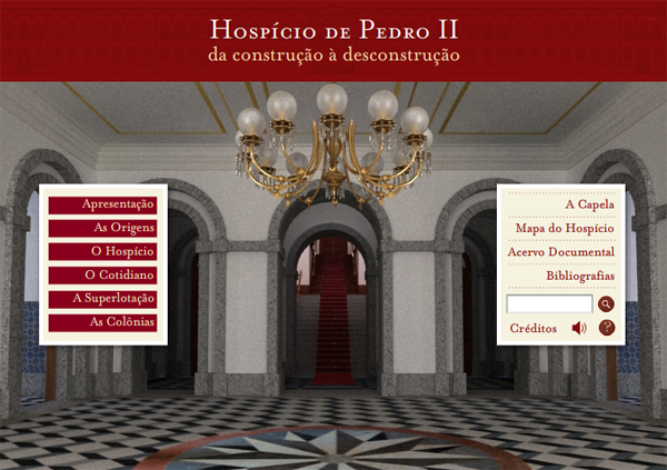 Tela de abertura do CD-Rom Hosp�cio de Pedro II: da Constru��o � Desconstru��o